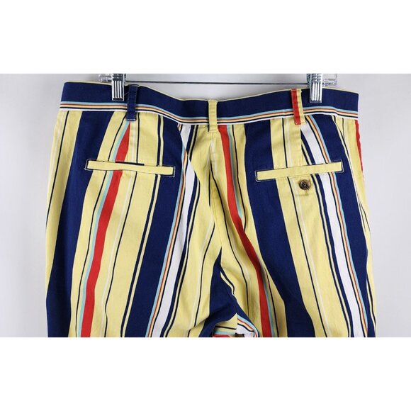 SOLD OUT Loudmouth Pants Mens Size 40x31 Multi Striped Golf Pants Straight Leg - Picture 8 of 9
